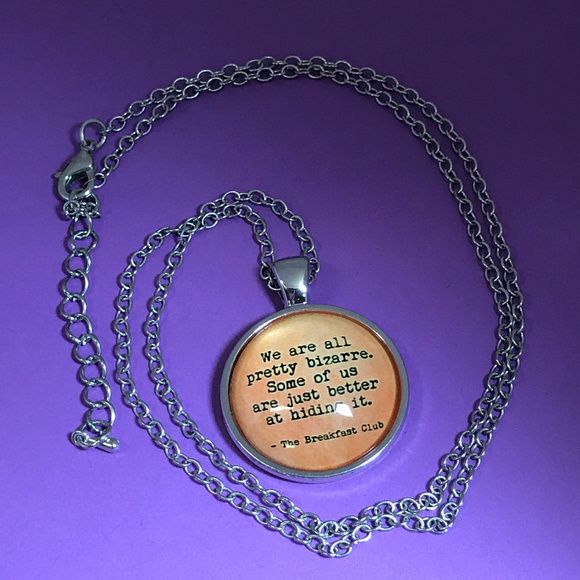 The Breakfast Club Bizarre Quote Necklace - Picture 2 of 5